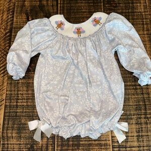Smocked Thanksgiving Bubble size 12 months